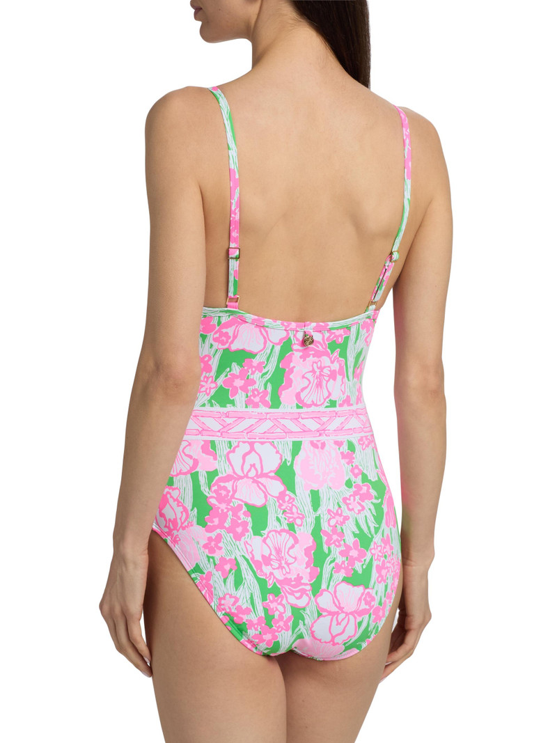 Women's Palma Floral One-Piece Swimsuit - Putting Green Hannah 4