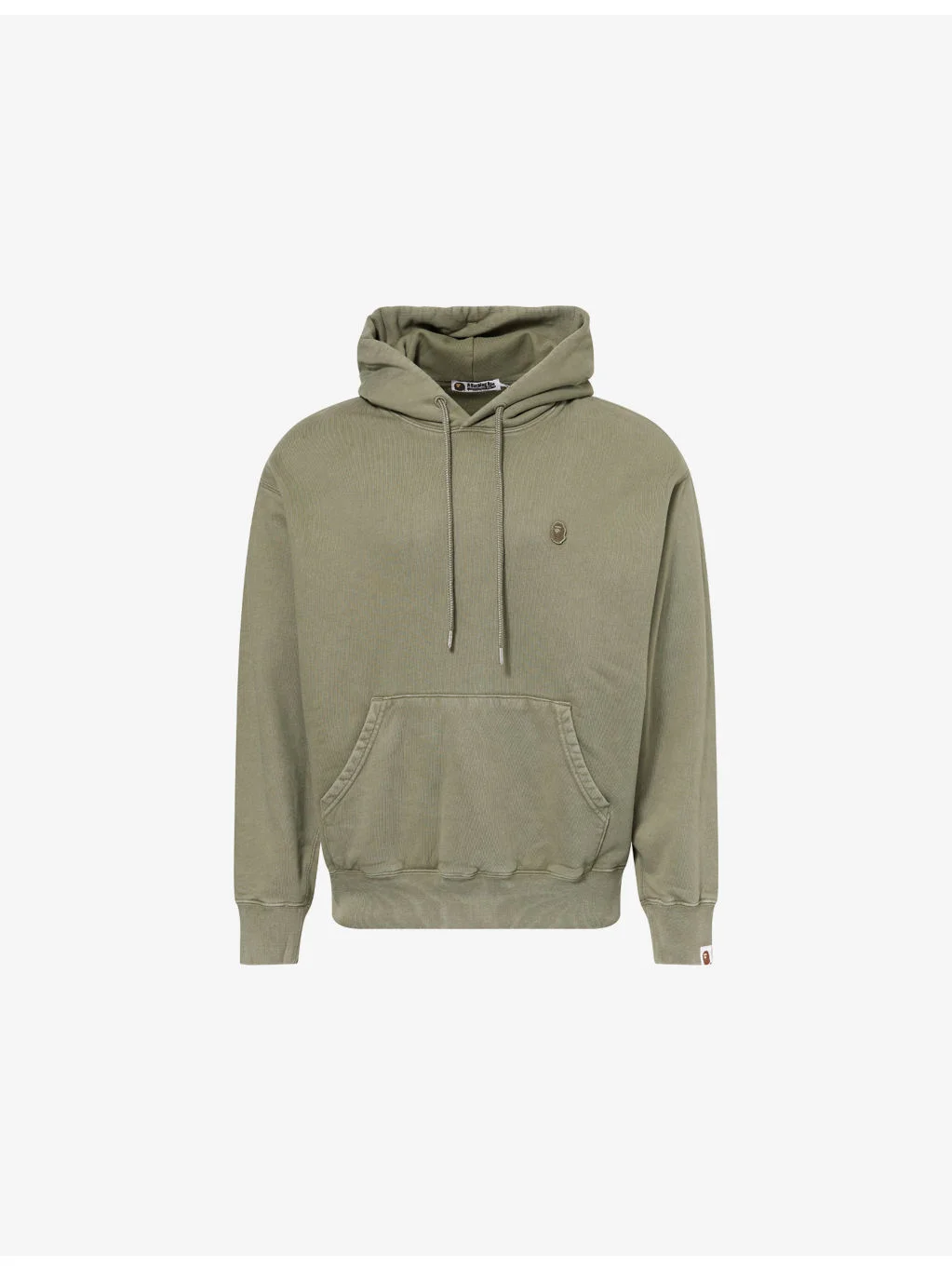 One Point Logo-Patch Cotton Hoody - 1