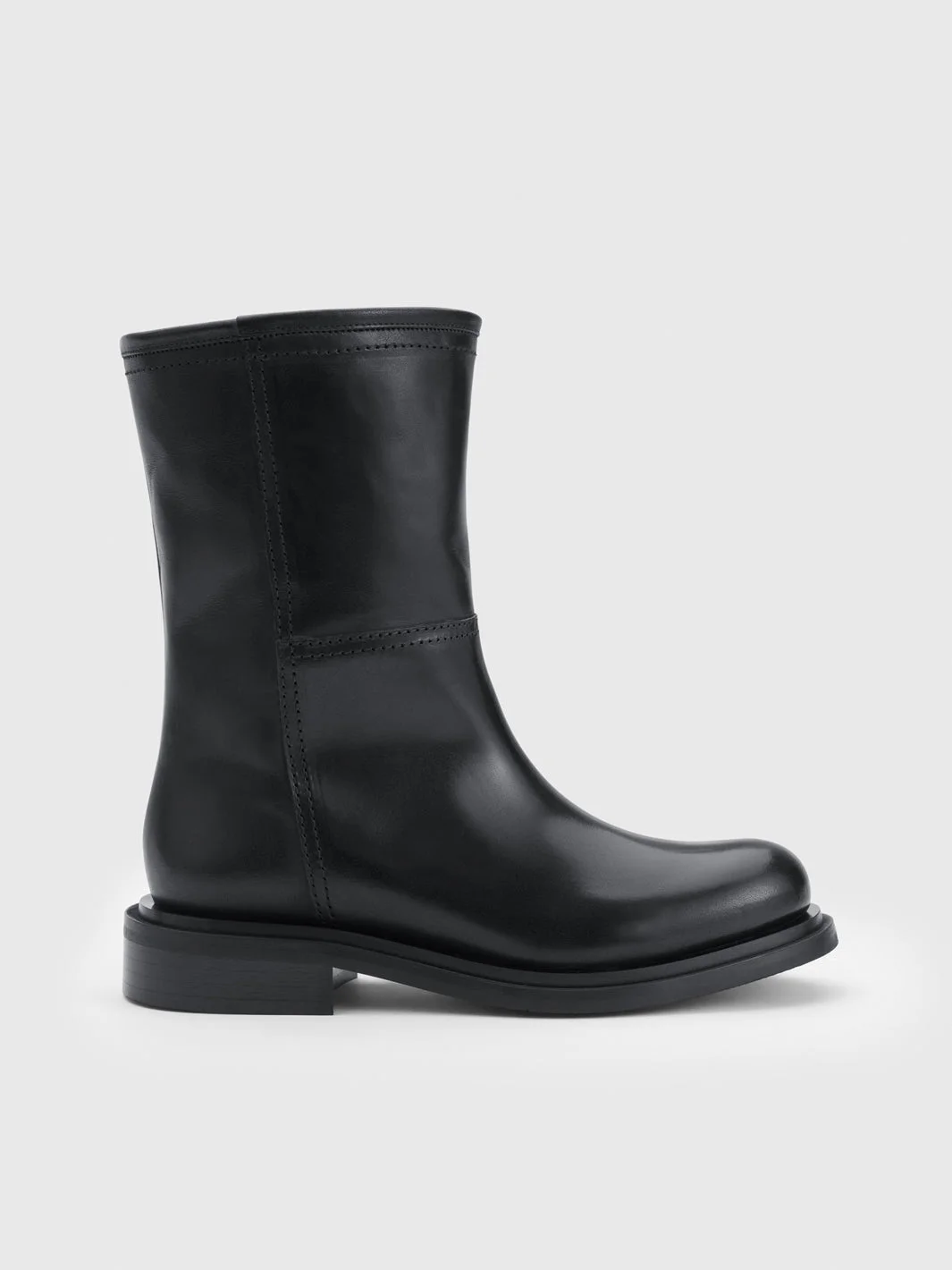 Sirone Black Leather Boots - 1
