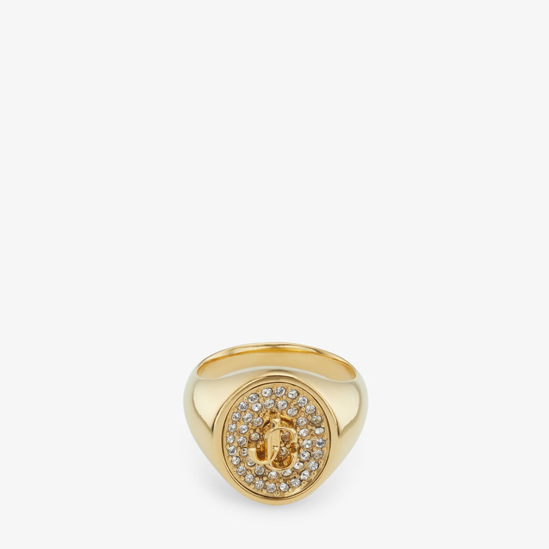 JC Logo Crystal Ring
Gold-Finish Crystal Star Ring with JC Logo - 5
