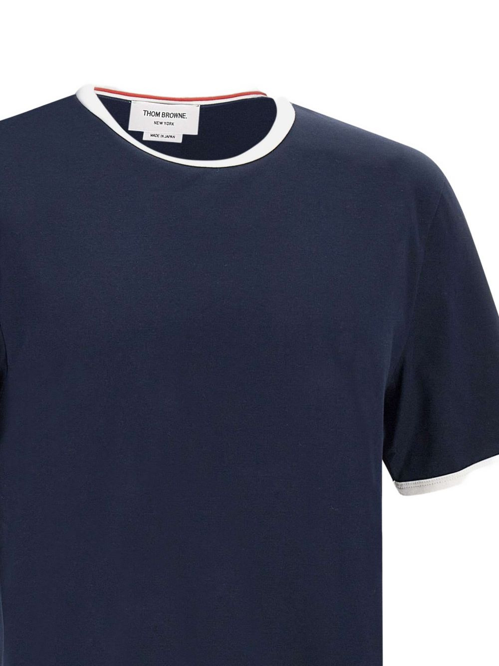 contrast trim T-shirt - 4
