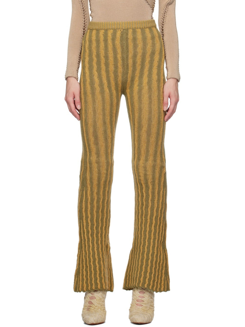 SSENSE Exclusive Green & Orange Lounge Pants 1