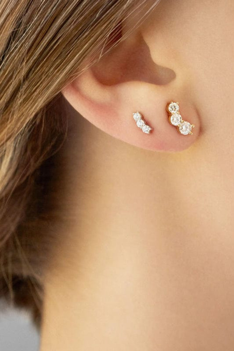 MELISSA KAYE Aria Triplet Studs outlook