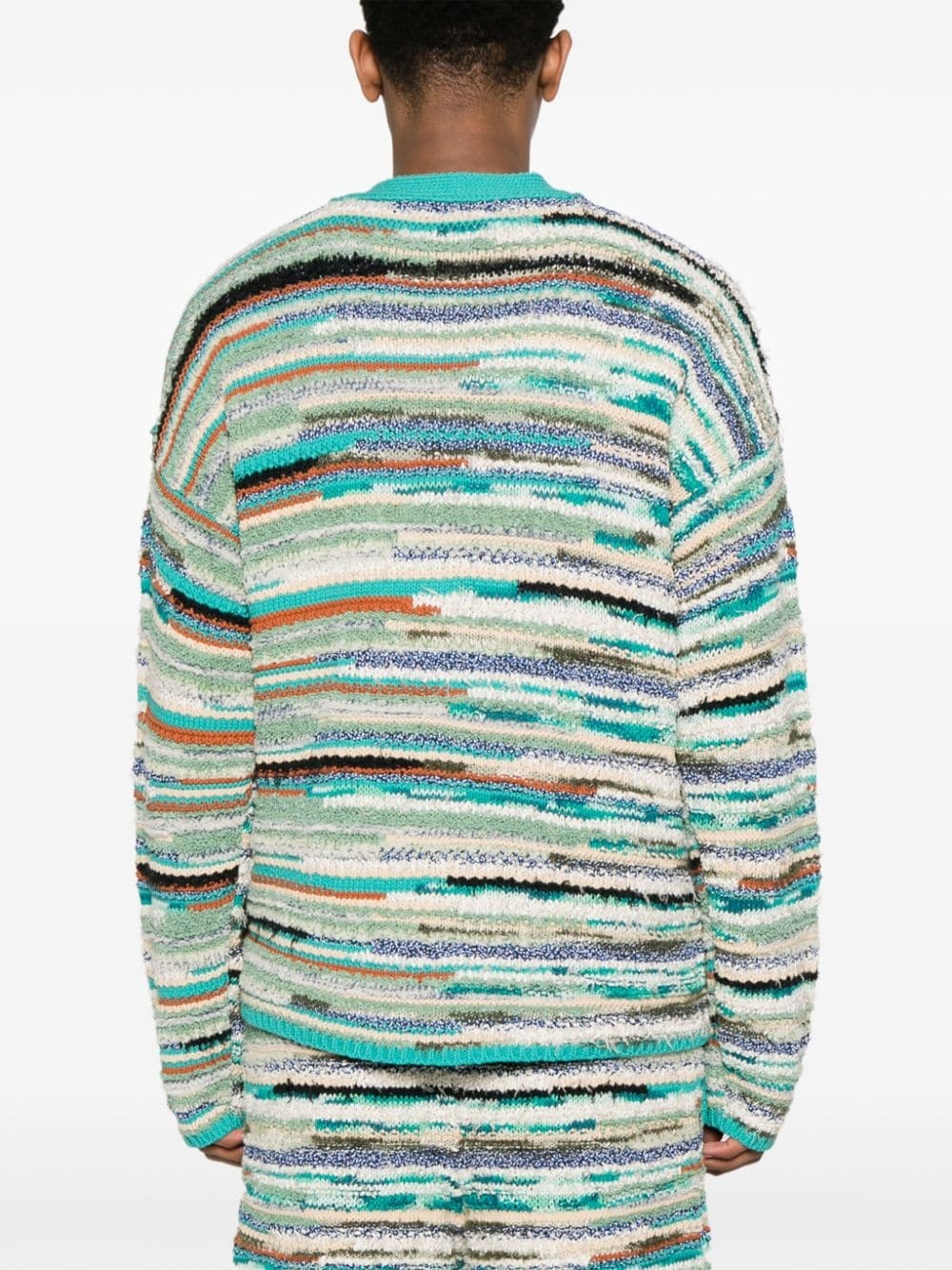 Madurai striped cardigan - 4