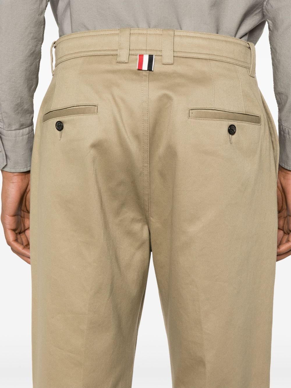 mid-rise tapered chinos - 5