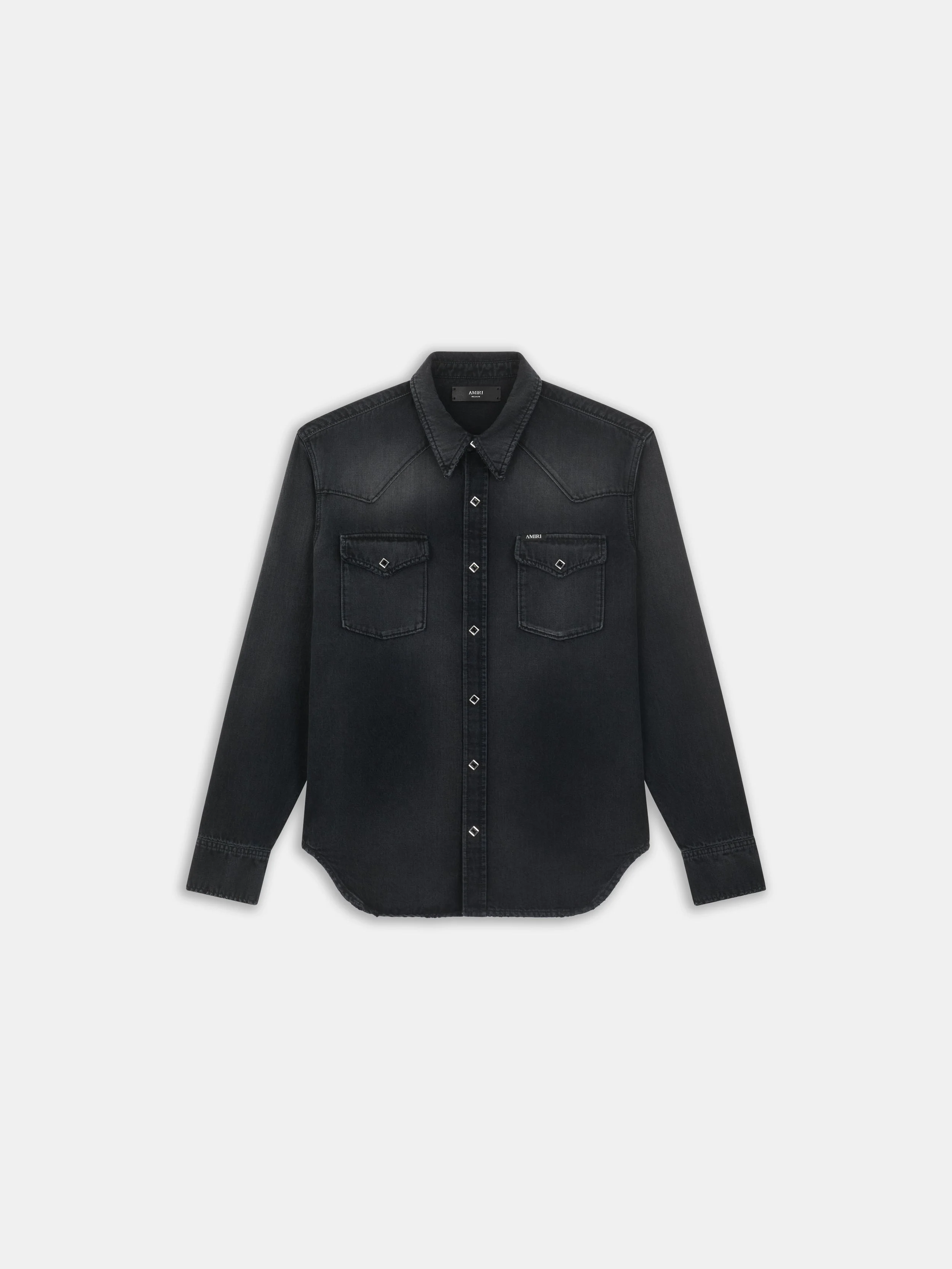 WESTERN DENIM LONG SLEEVE SHIRT - 1