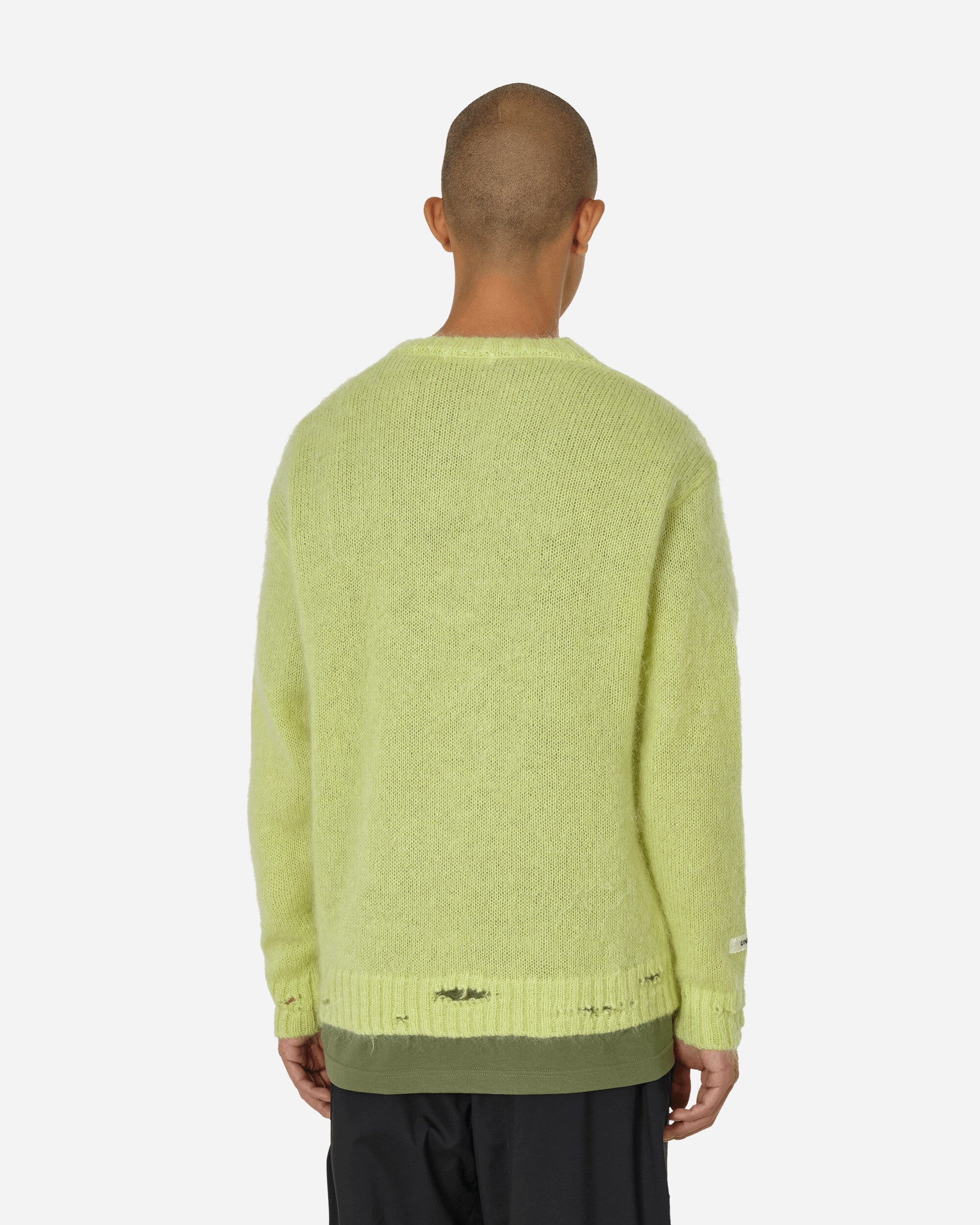 Mohair Crewneck Sweater Light Yellow - 3