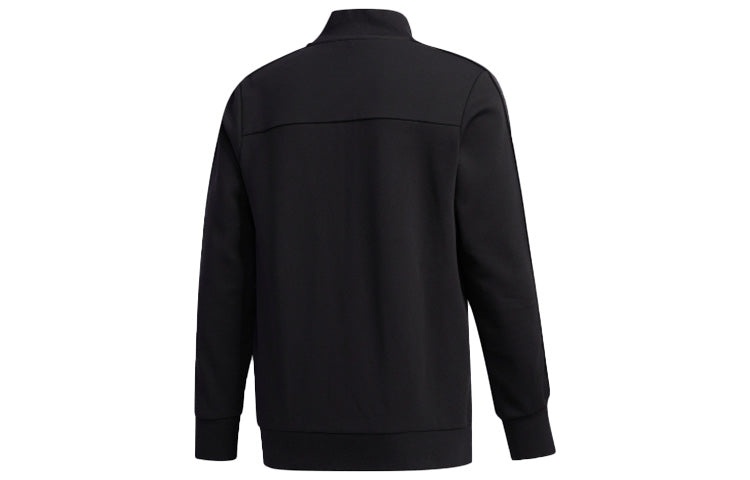 Men's adidas Sports Stylish Jacket Solid Color Black FM9344 - 2