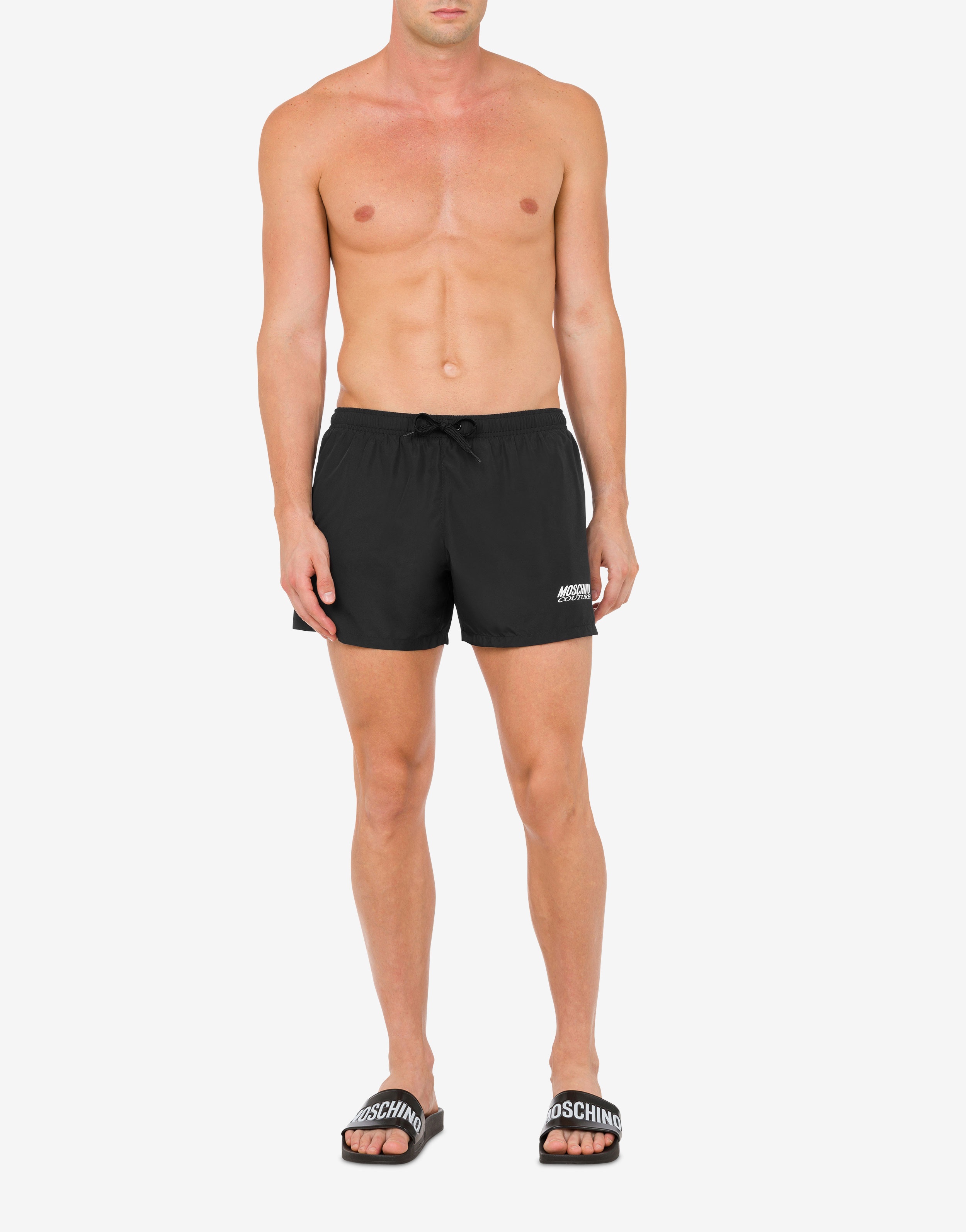 LOGO EMBROIDERY NYLON SWIM TRUNKS - 2