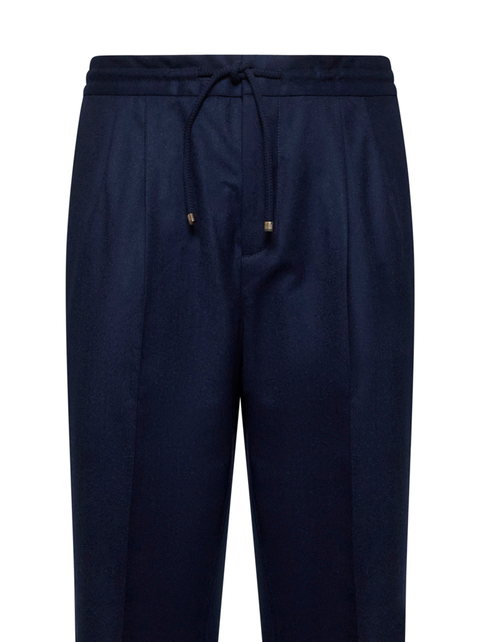 Blue flannel Leisure fit trousers - 3