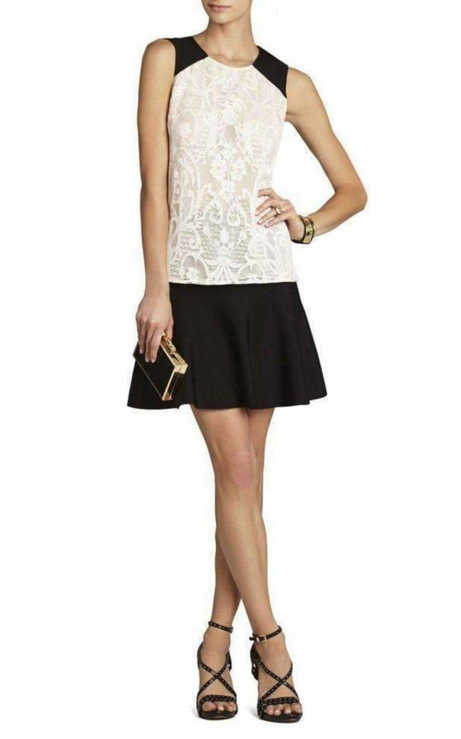 BCBGMAXAZRIA - Kaley Sleeveless Lace Top - 2