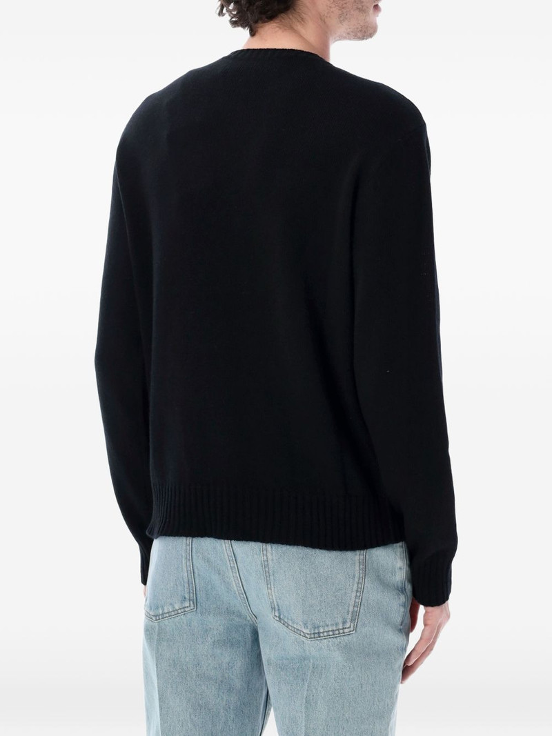 Valentino graphic crew neck sweater outlook