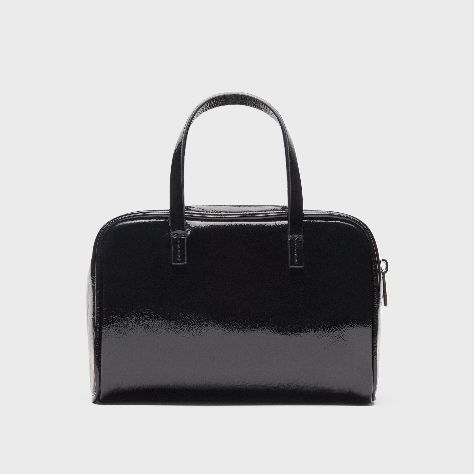Mini Pillow Bag in Crinkled Patent Leather - 5
