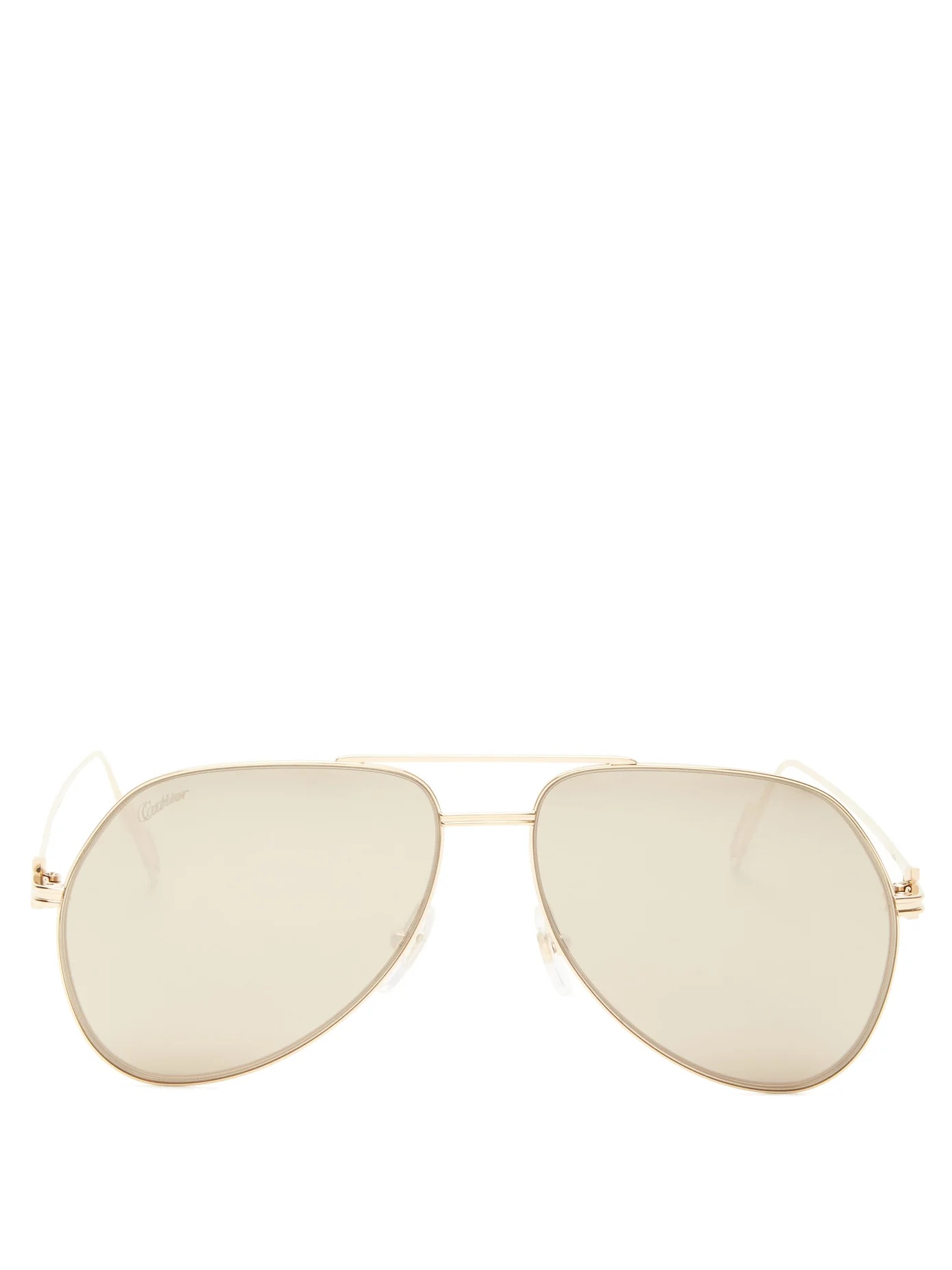 Première de Cartier aviator metal sunglasses - 1