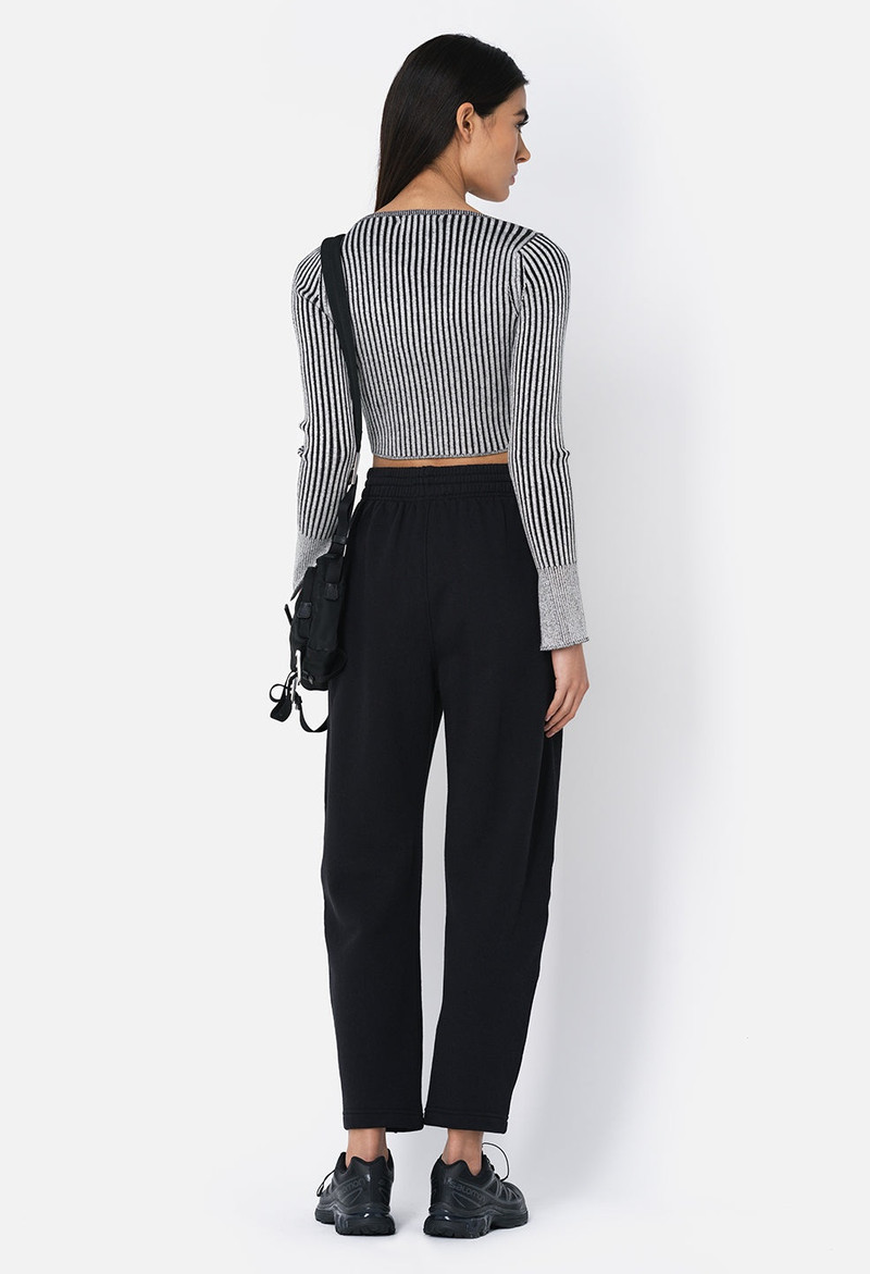 FLEECED PINTUCK SWEATPANT 4