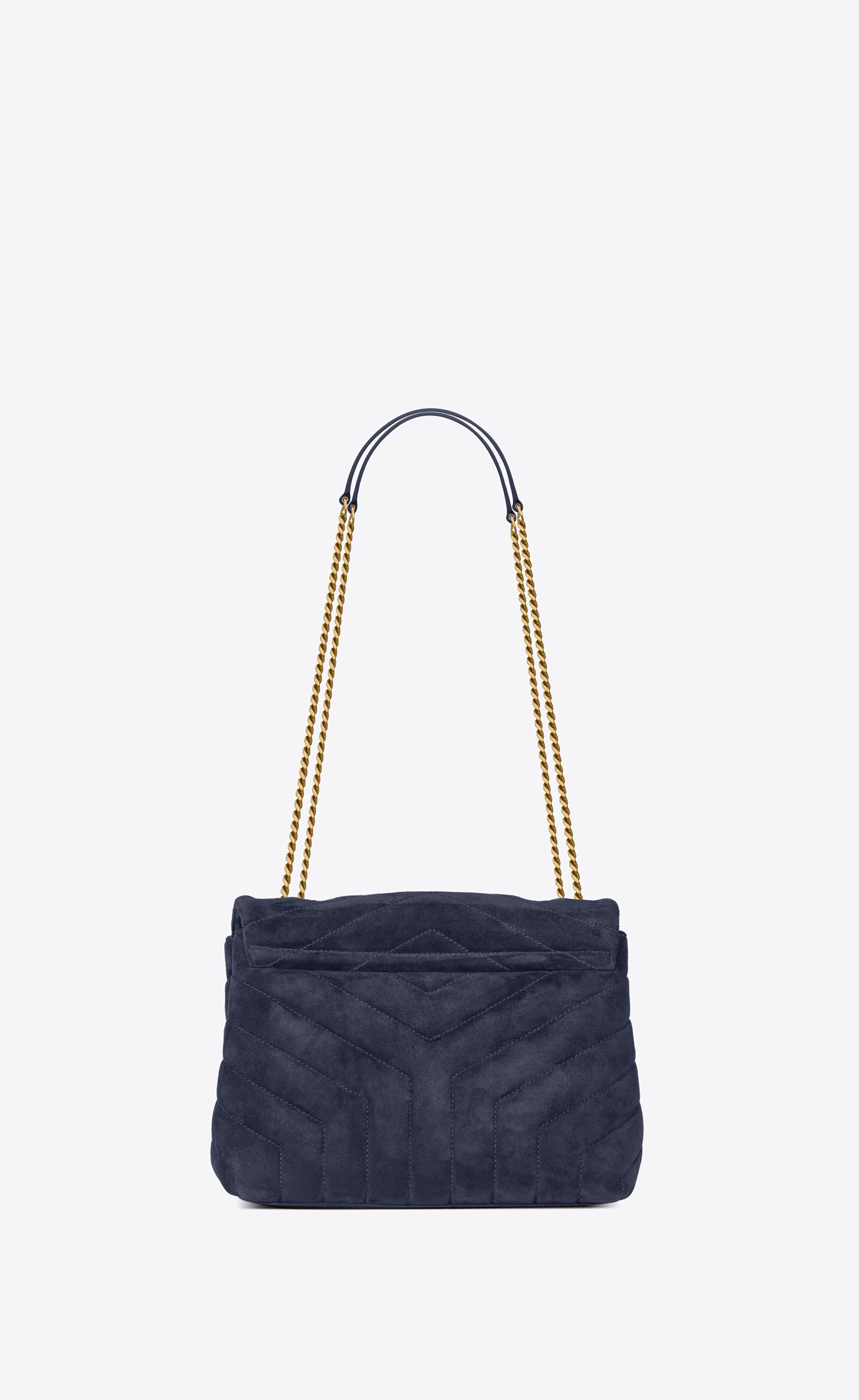 loulou small bag in y-quilted suede - 3