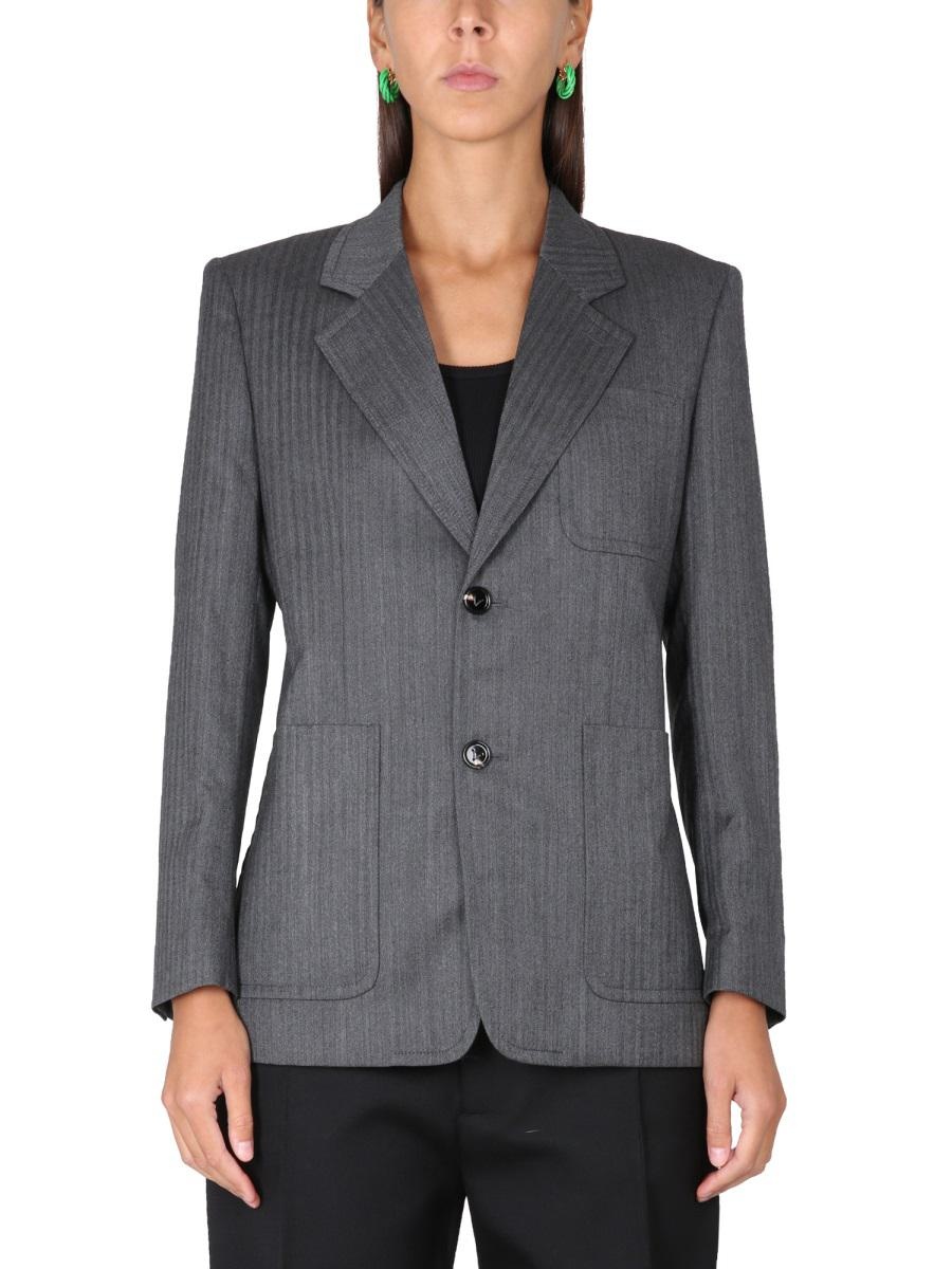 ジャケット BOTTEGA VENETA CHEVRON PATTERN JACKET (724202_V2KF01264) Bottega Veneta Bottega Veneta Chevron Pattern Jacket