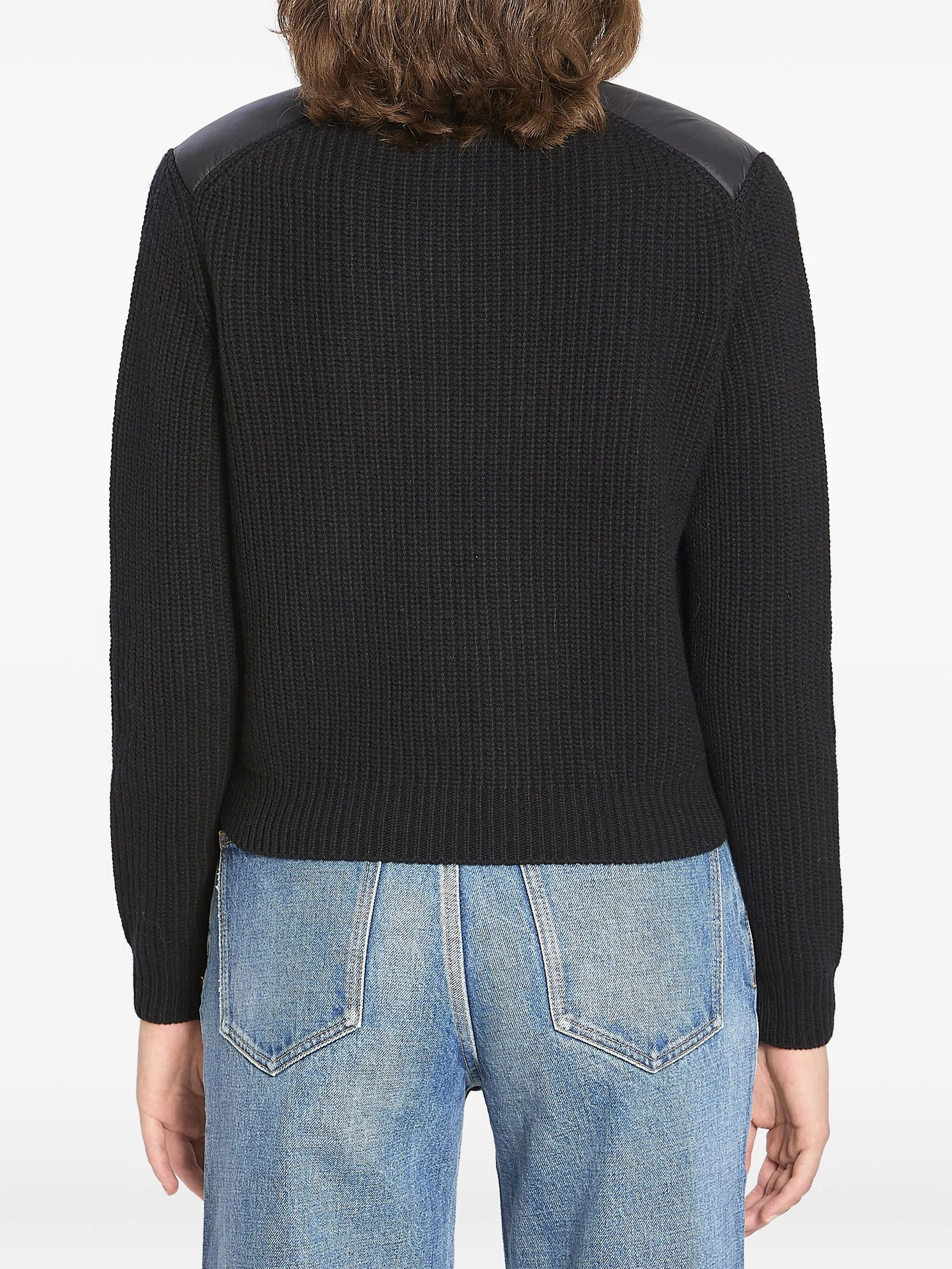 padded wool-blend puffer jacket - 4