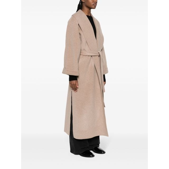 Trullem belted wool coat - 3