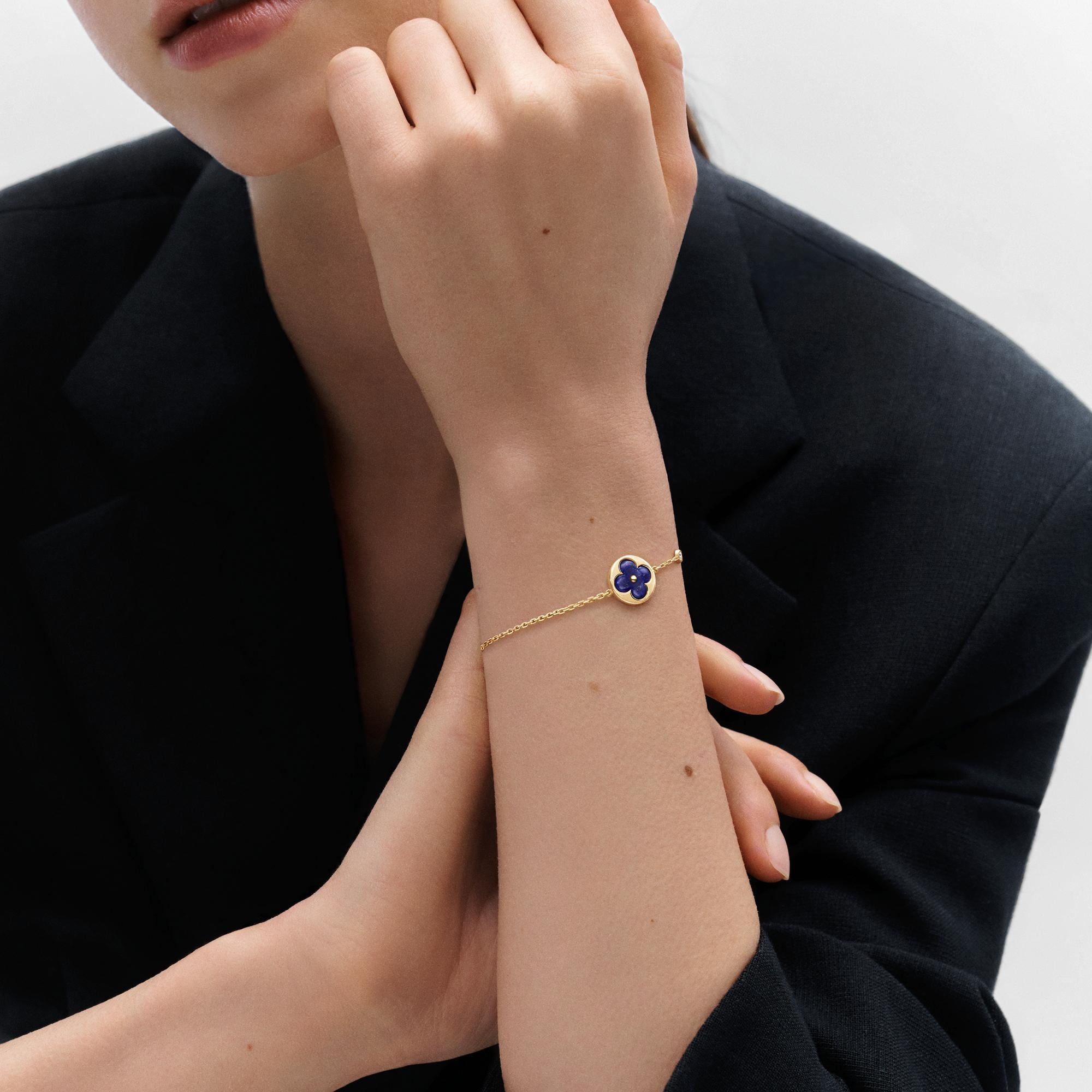 COLOR BLOSSOM BB SUN BRACELET, YELLOW GOLD, LAPIS AND DIAMOND - 2