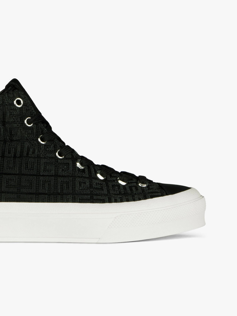 HIGH SNEAKERS CITY IN 4G EMBROIDERED CANVAS 6