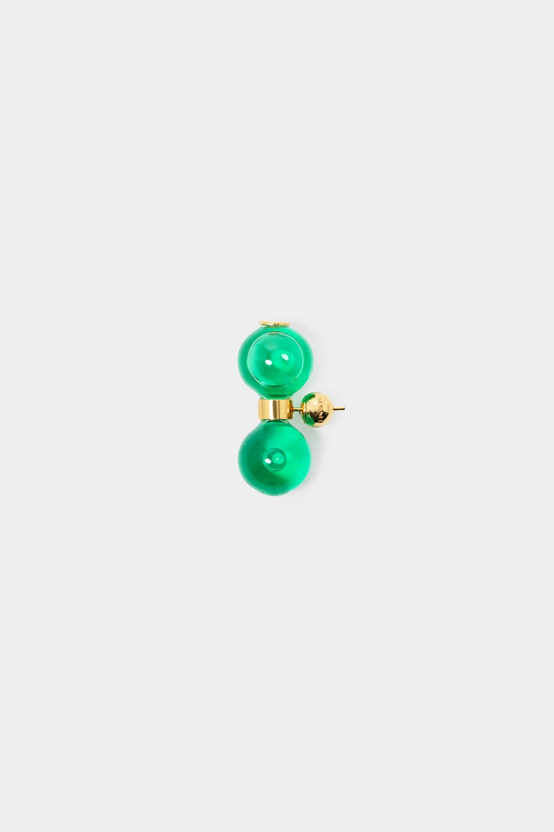 CLESSIDRA EARRINGS / gold & green - 1