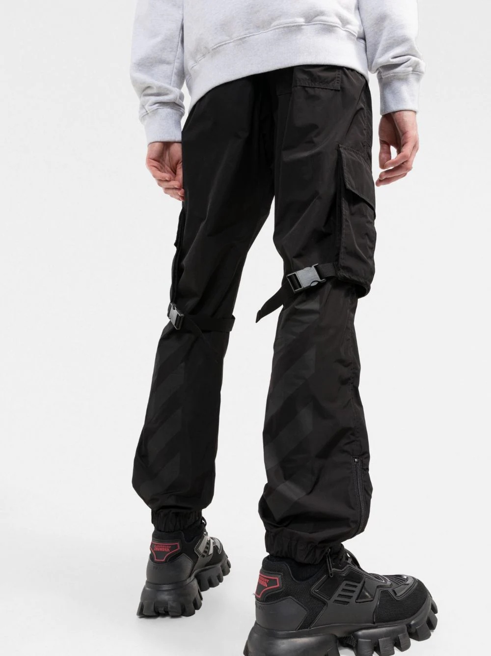 straight-leg cargo trousers - 3