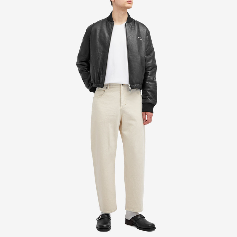 AMI Paris AMI Paris Padded Leather Bomber jacket outlook