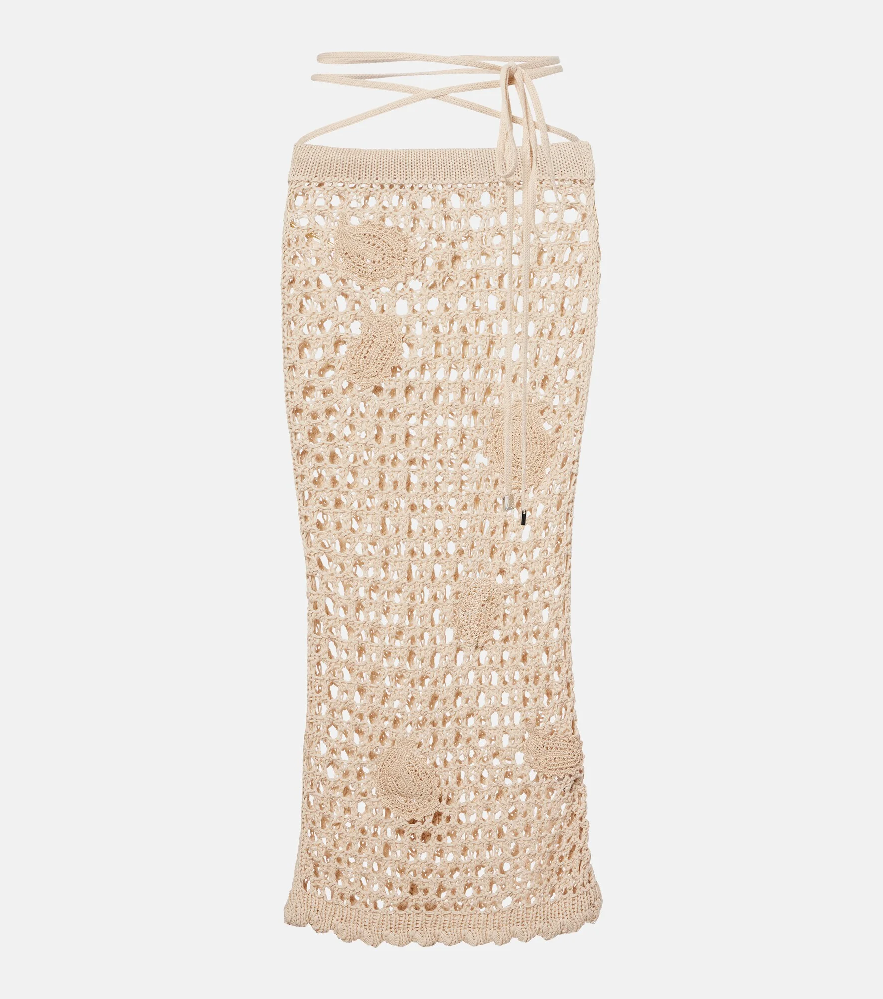 Open-knit cotton beach cover-up - 1