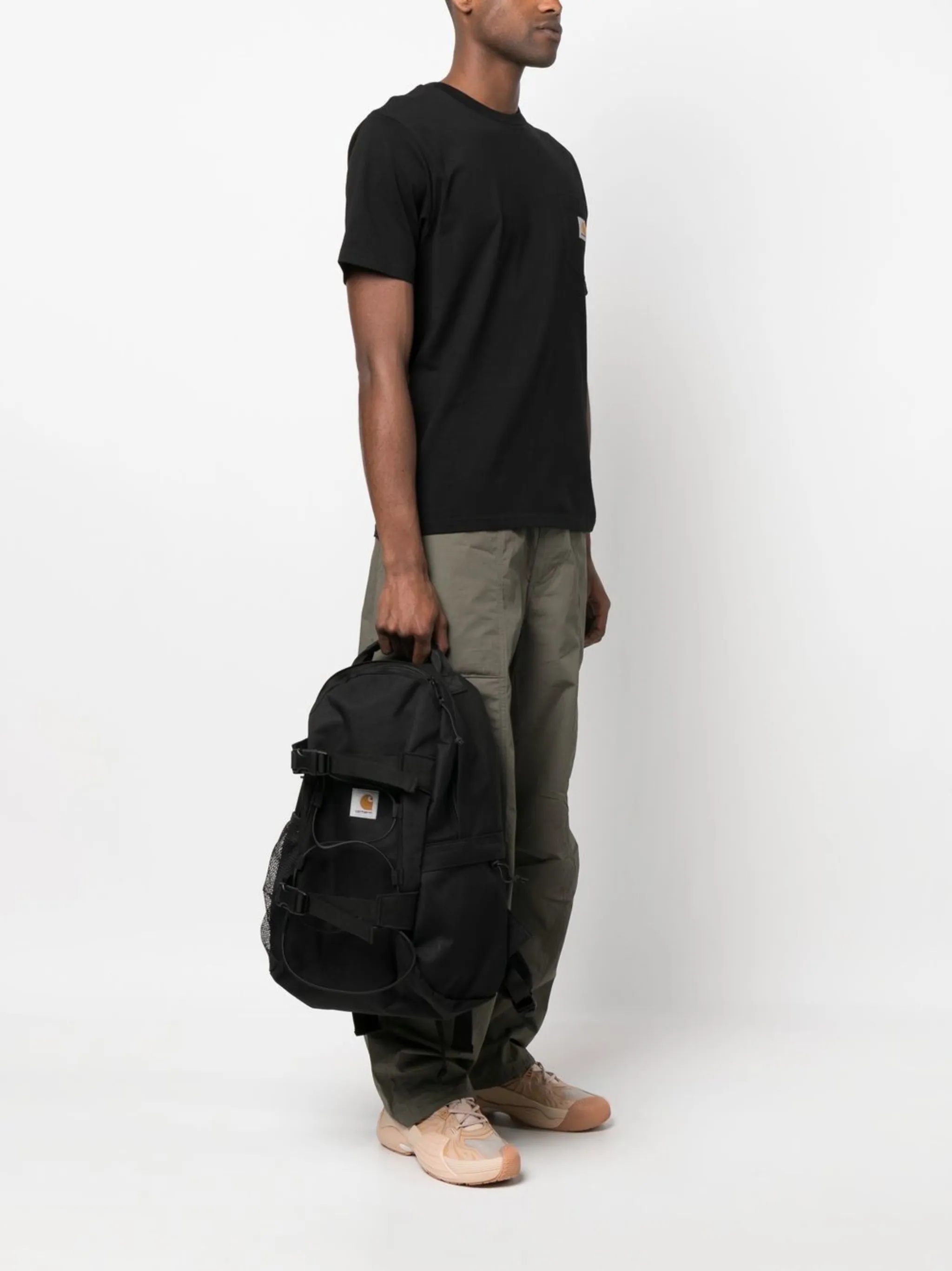 logo-patch zip-up backpack - 2