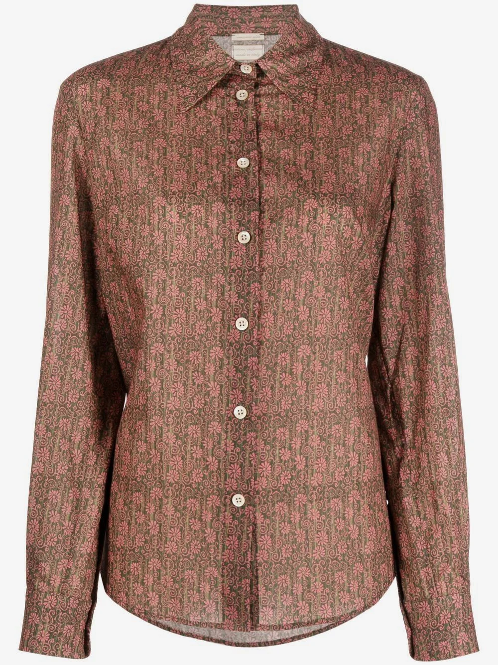 floral-print shirt - 1