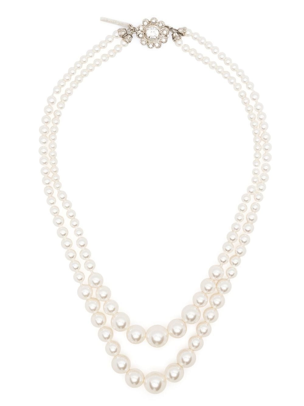 double strand pearl necklace - 1