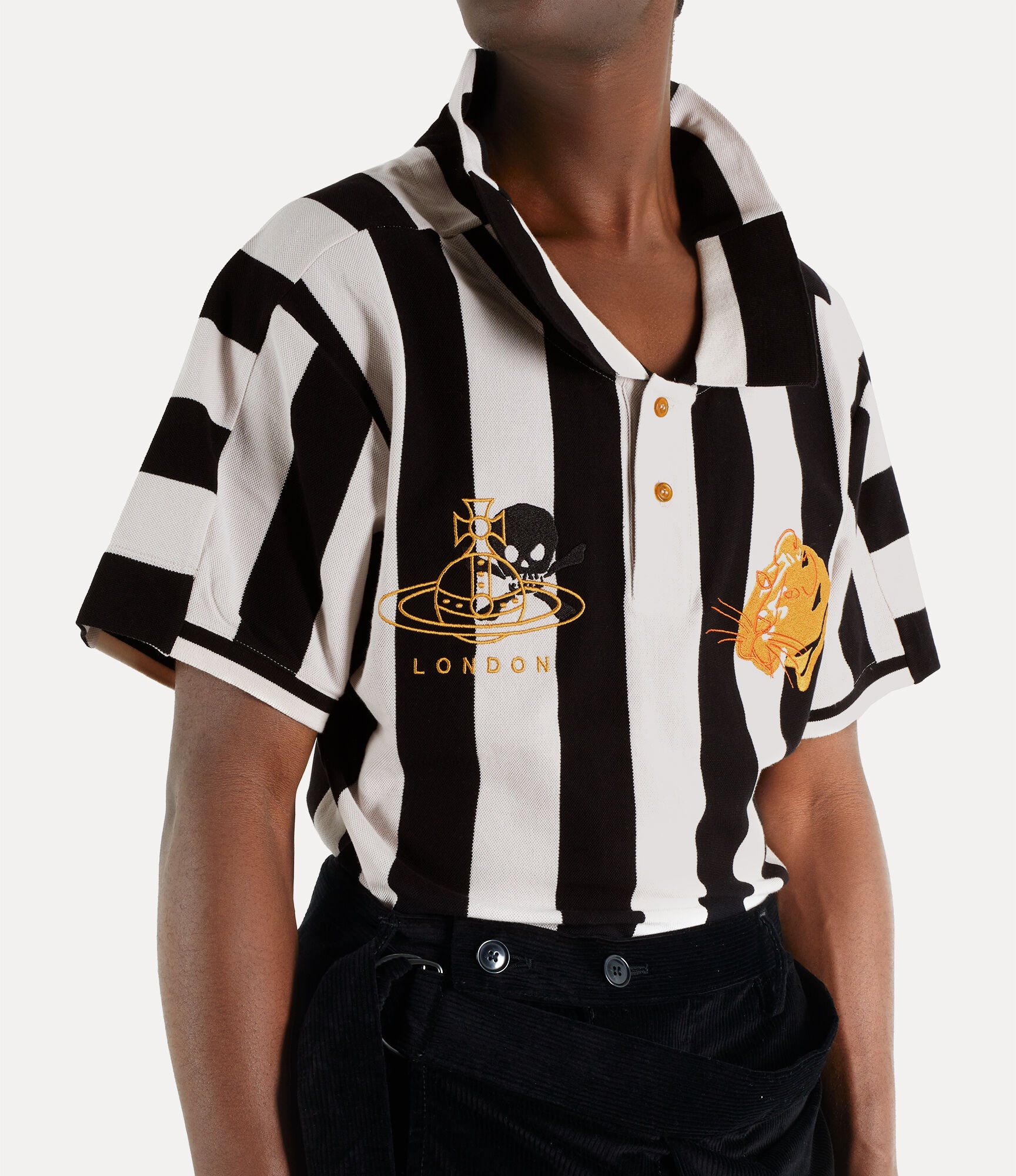 STRIPPED STEFANO POLO TOP - 4