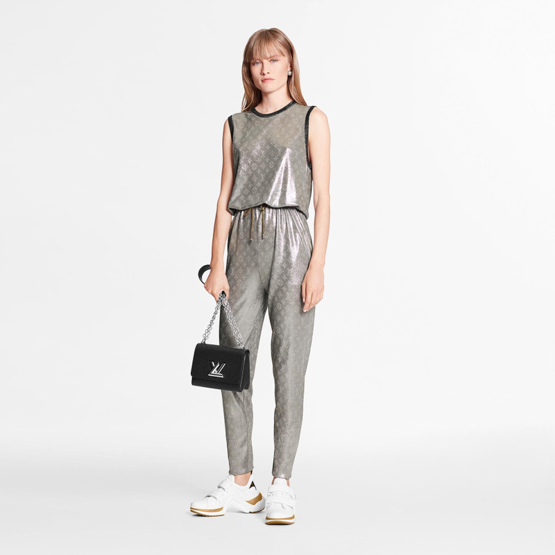 Louis Vuitton Sporty Metallic Monogram Jumpsuit  outlook