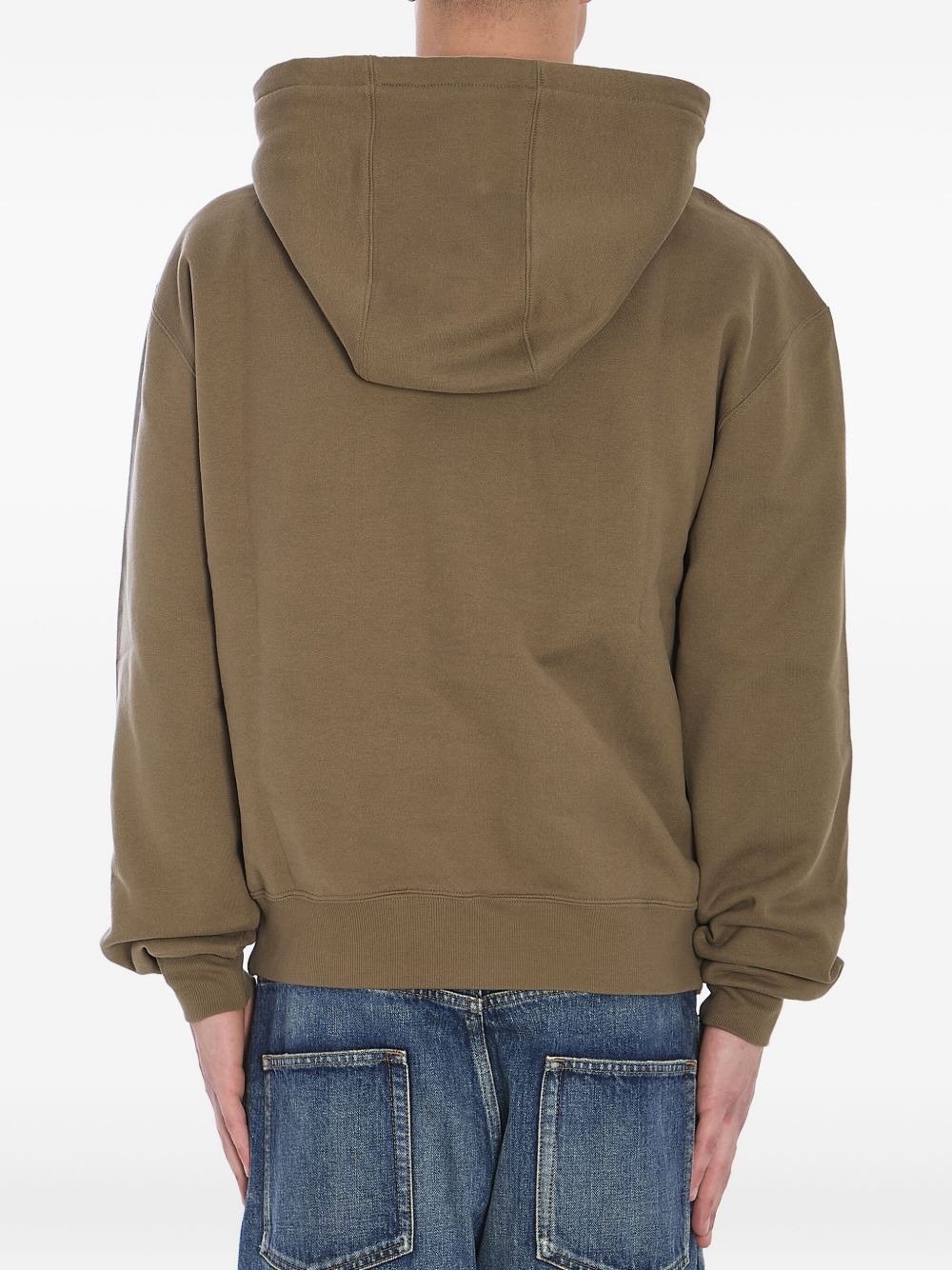 logo-embroidered hoodie - 4
