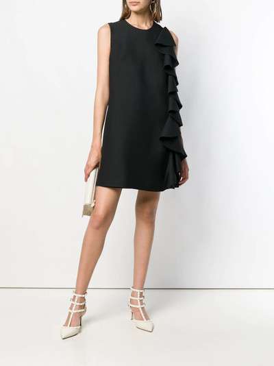 Valentino ruffle detail shift dress outlook