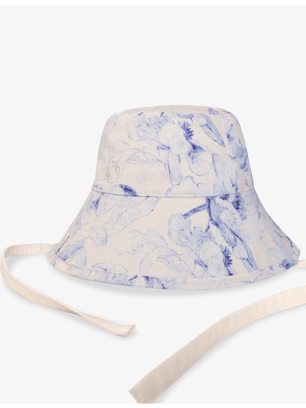 Watercolour-Print Logo-Embroidered Cotton Bucket Hat - 2