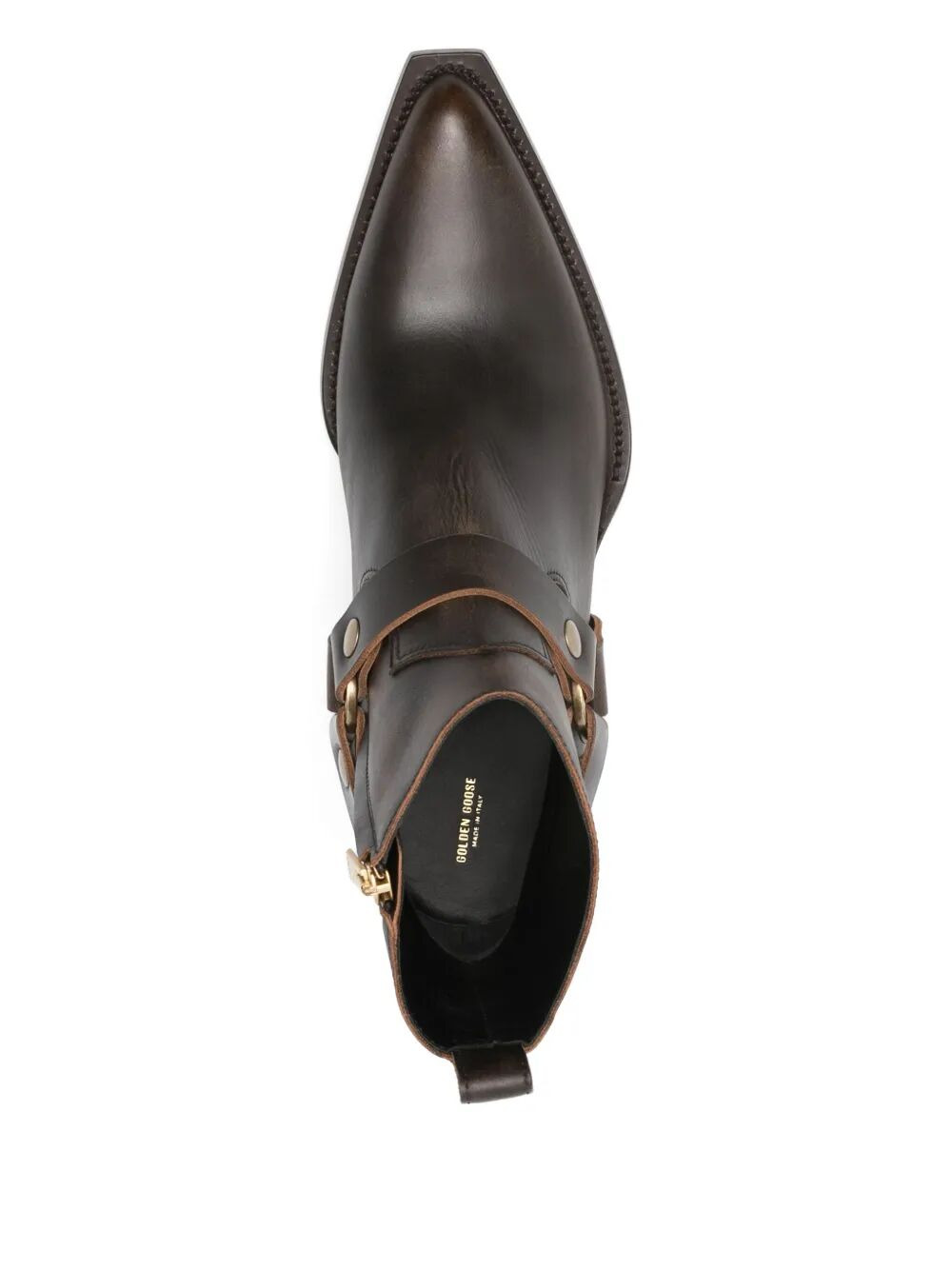 Golden Goose Men "Debbie" Distressed Leather Upper With Removable Accessory Boots - 3