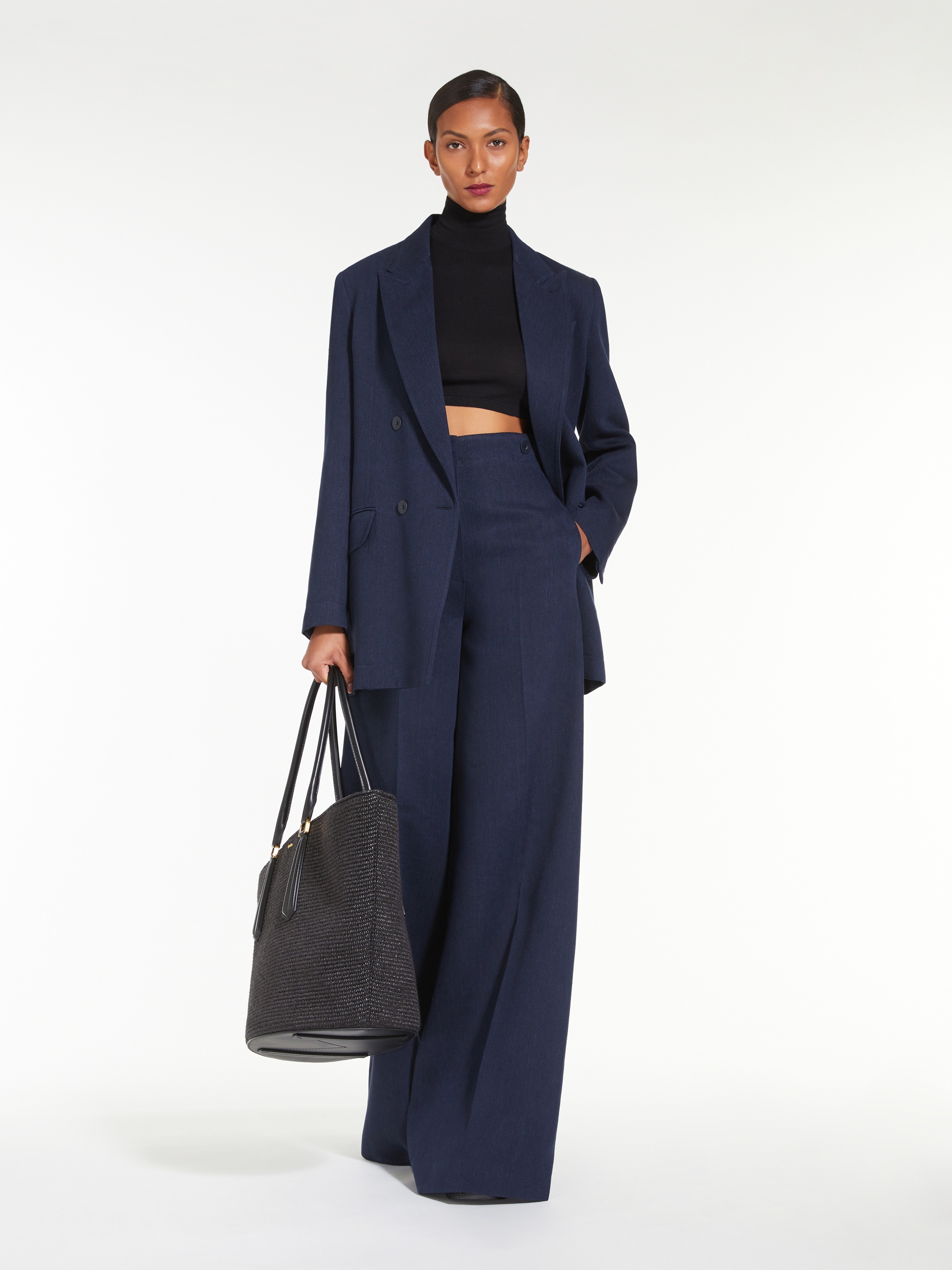 FILANTE Linen and cotton double-breasted jacket - 2