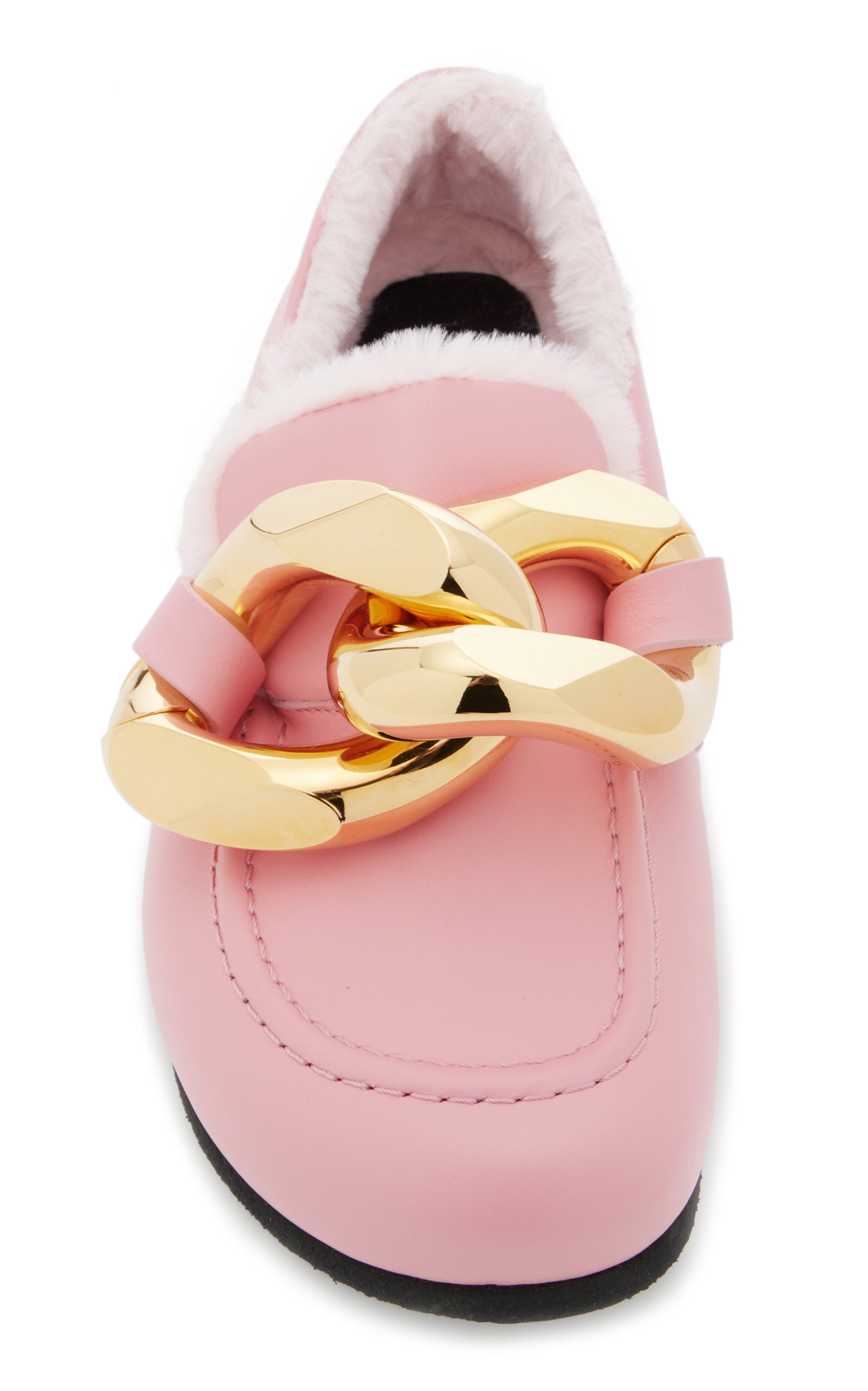 Leather Chain Loafers pink - 5