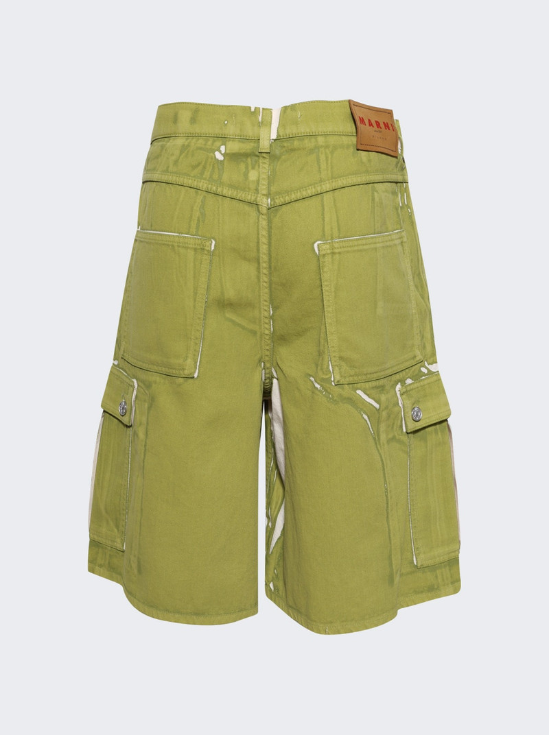 Marni Denim Cargo Shorts Lemonade outlook