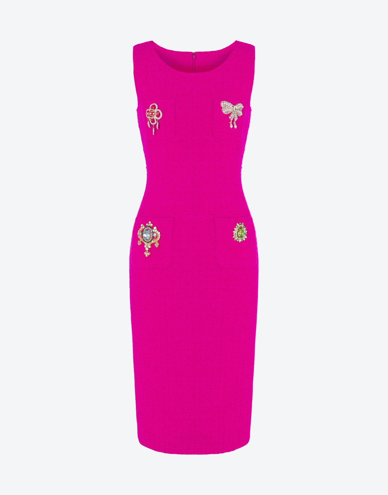 JEWEL DETAILS BOUCLÉ DRESS 1