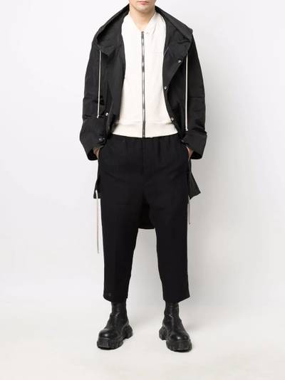 Rick Owens Fishtail hooded mid-length parka outlook