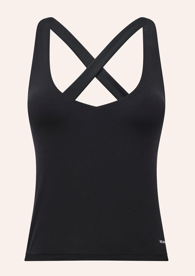 SIGNATURE KEYHOLE TANK IN BLACK - 1