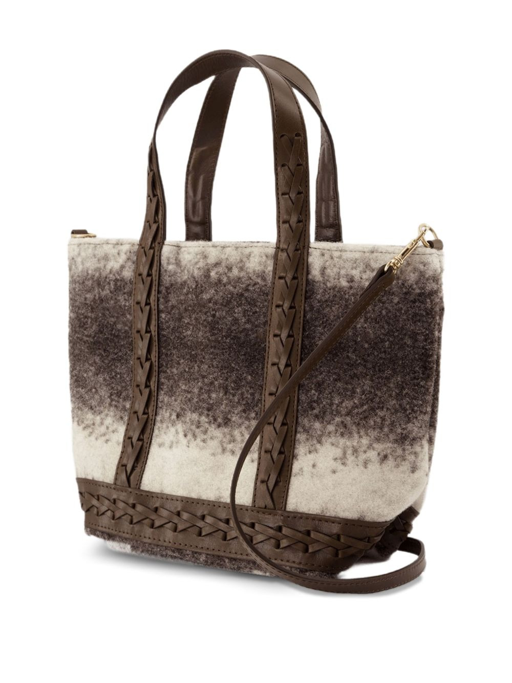 small Cabas braided tote bag - 3