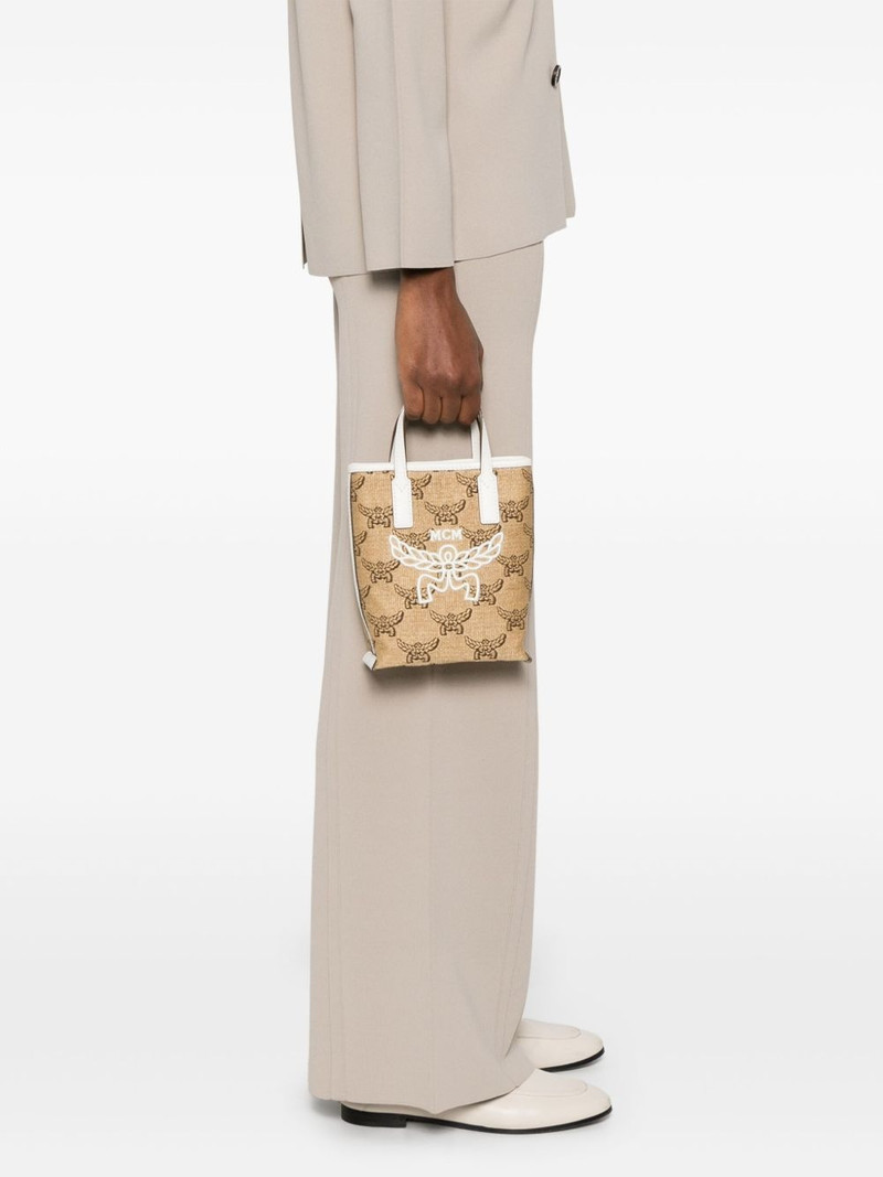 MCM logo-embroidered tote bag outlook