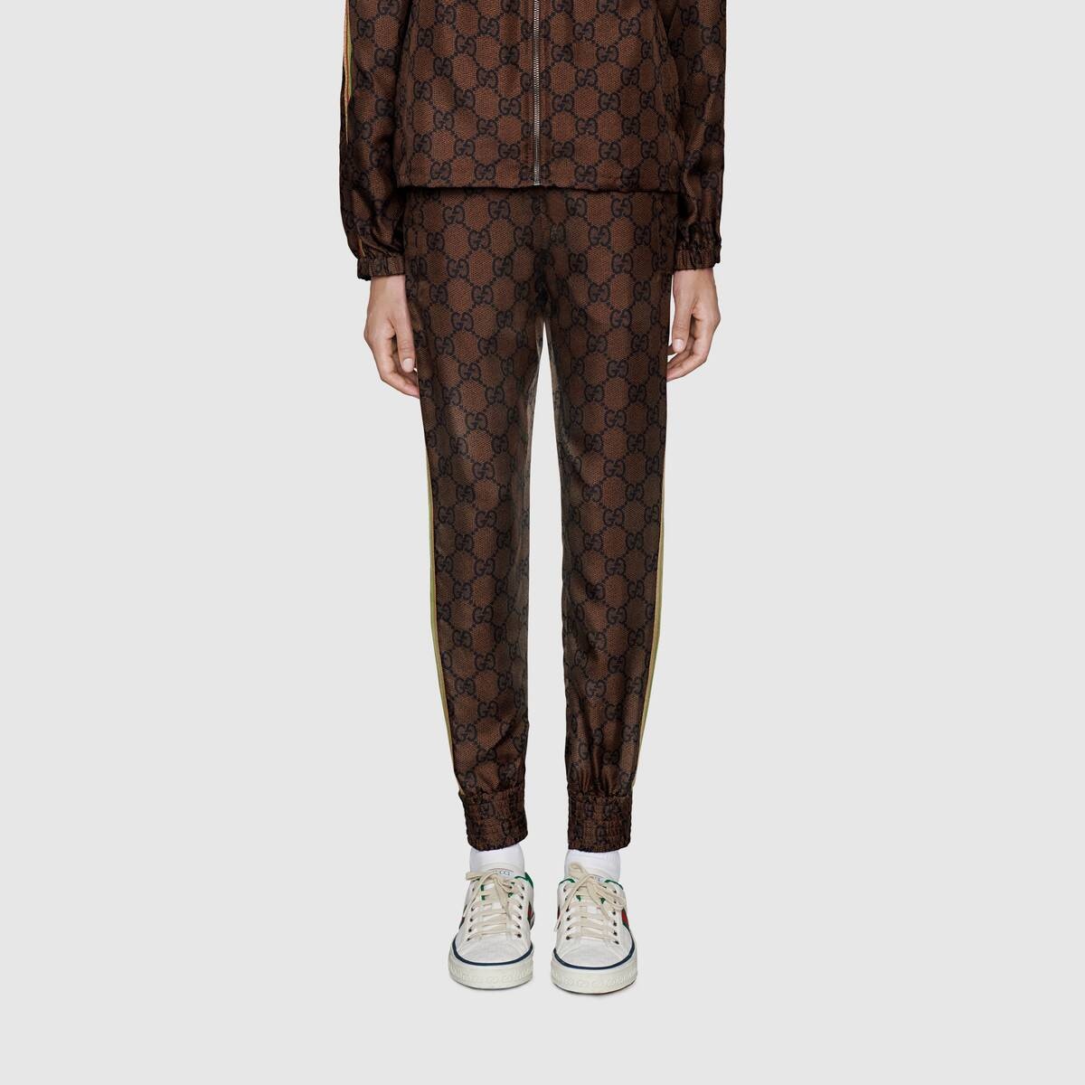 GG Supreme print silk pant - 3