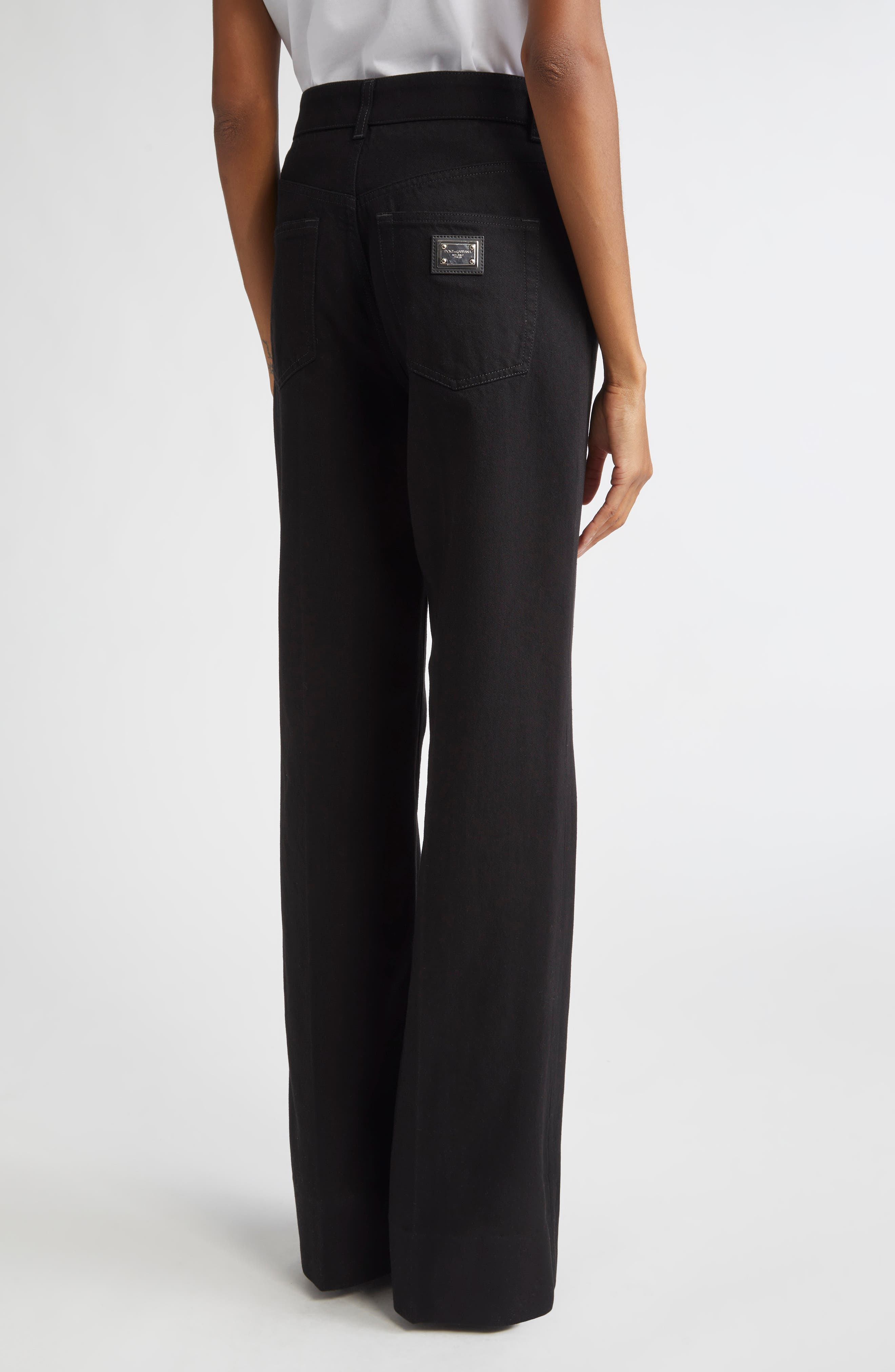 Dolce&Gabbana Denim Flare Leg Jeans in S9001 Blue at Nordstrom - 2