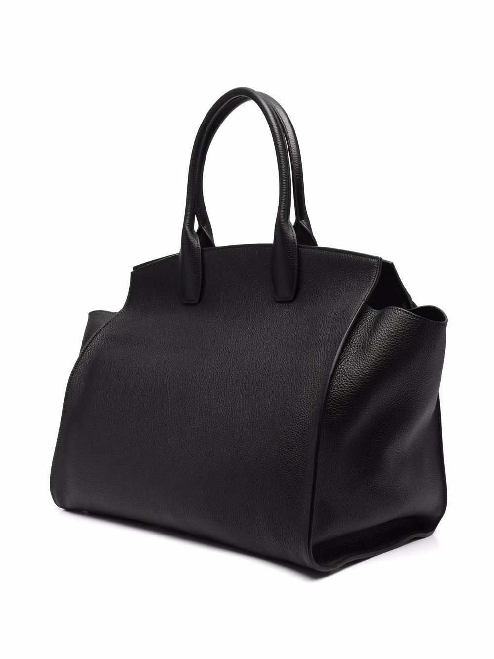 Gancini-clasp leather tote bag - 3