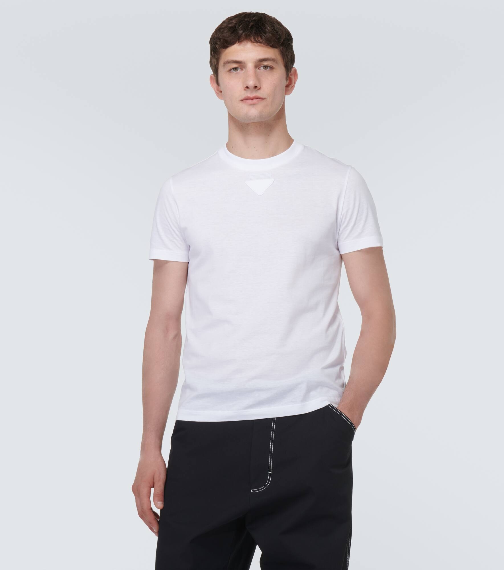 Embellished cotton T-shirt - 3